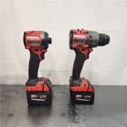 AS-IS- Milwaukee  FUEL 18V Lithium-Ion Brushless Cordless Hammer Drill and Impact Driver Combo Kit