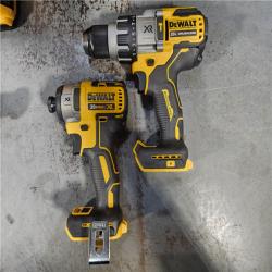 HOUSTON LOCATION - AS-IS DEWALT 20V MAX Cordless Brushless Hammer Drill/Driver 2 Tool Combo Kit with FLEXVOLT ADVANTAGE
