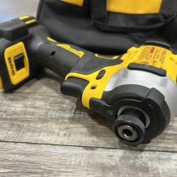AS-IS DEWALT ATOMIC 20V MAX Lithium-Ion Cordless 1/4 in. Brushless Impact Driver Kit