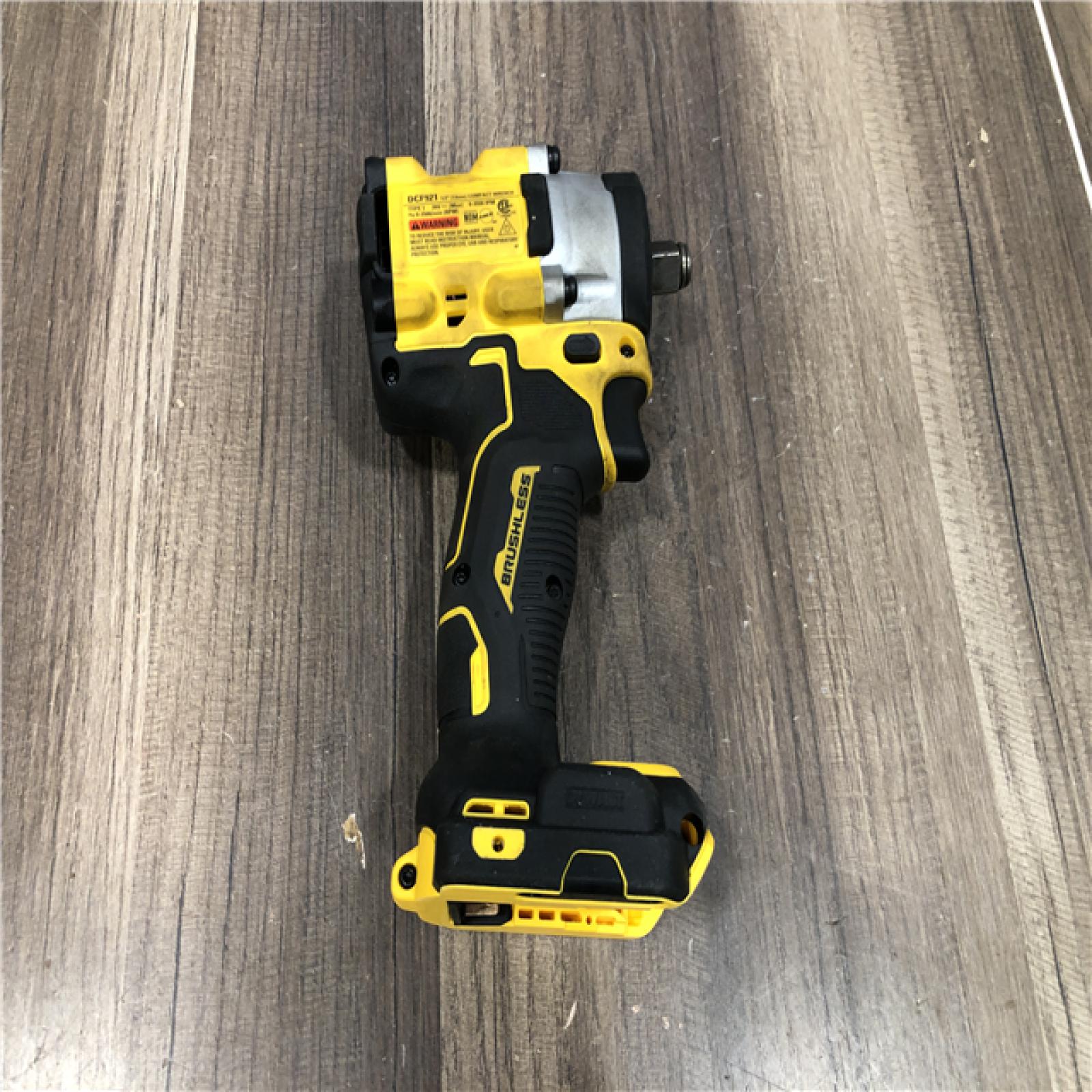 AS-IS DEWALT ATOMIC 20V MAX Cordless Brushless 1/2 in. Variable Speed Impact Wrench (Tool Only)