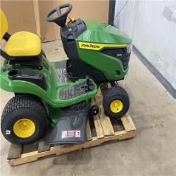 Houston Location - AS-IS Outdoor Power Equipment JOHN DEERE S120 SIT SOWN MOWER