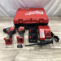 AS-IS Milwaukee FUEL 18V Lithium-Ion Cordless Hammer Drill and Impact Driver Combo Kit
