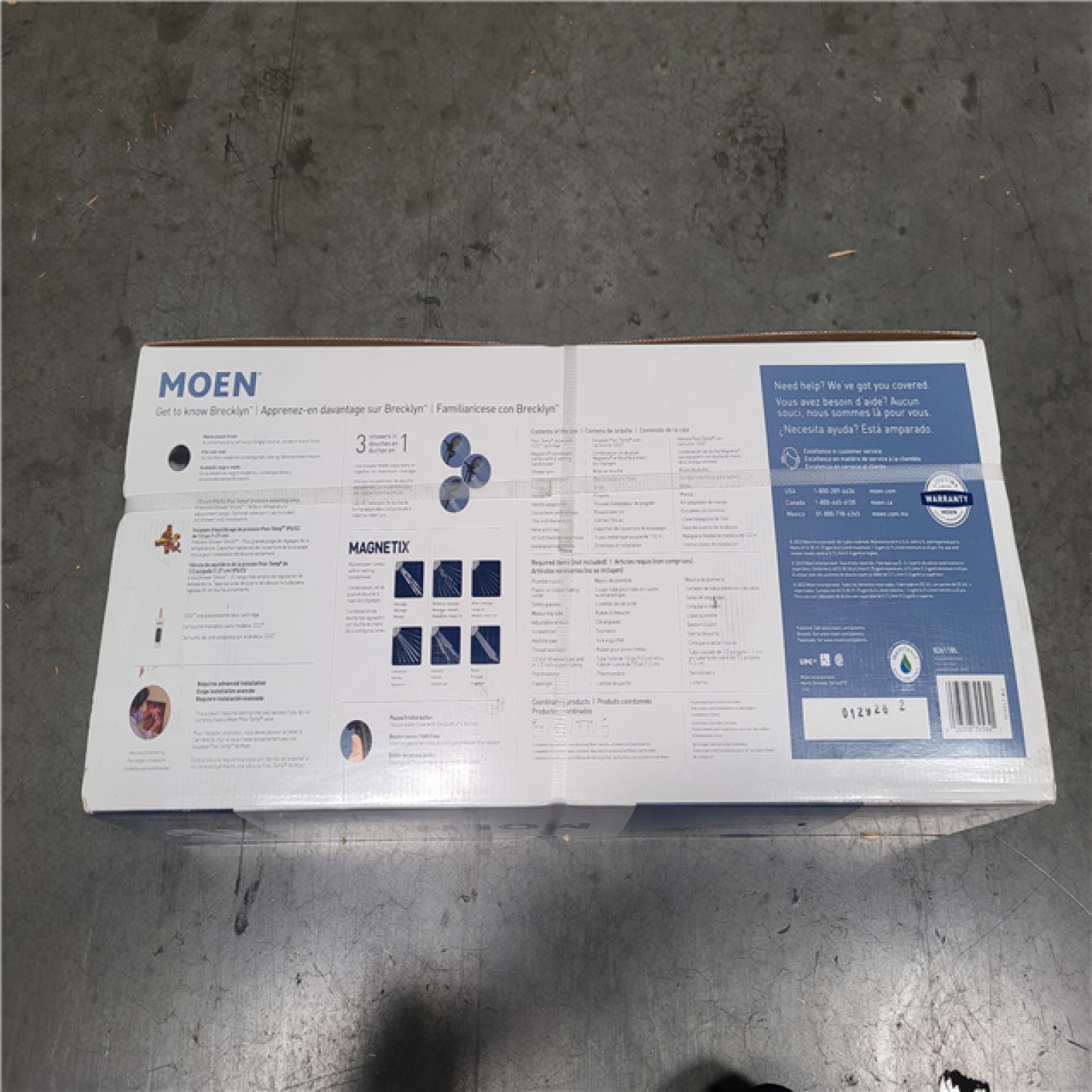 CALIFORNIA AS-IS MOEN BRECKLYN SINGLE HANDLE SHOWER FAUCET