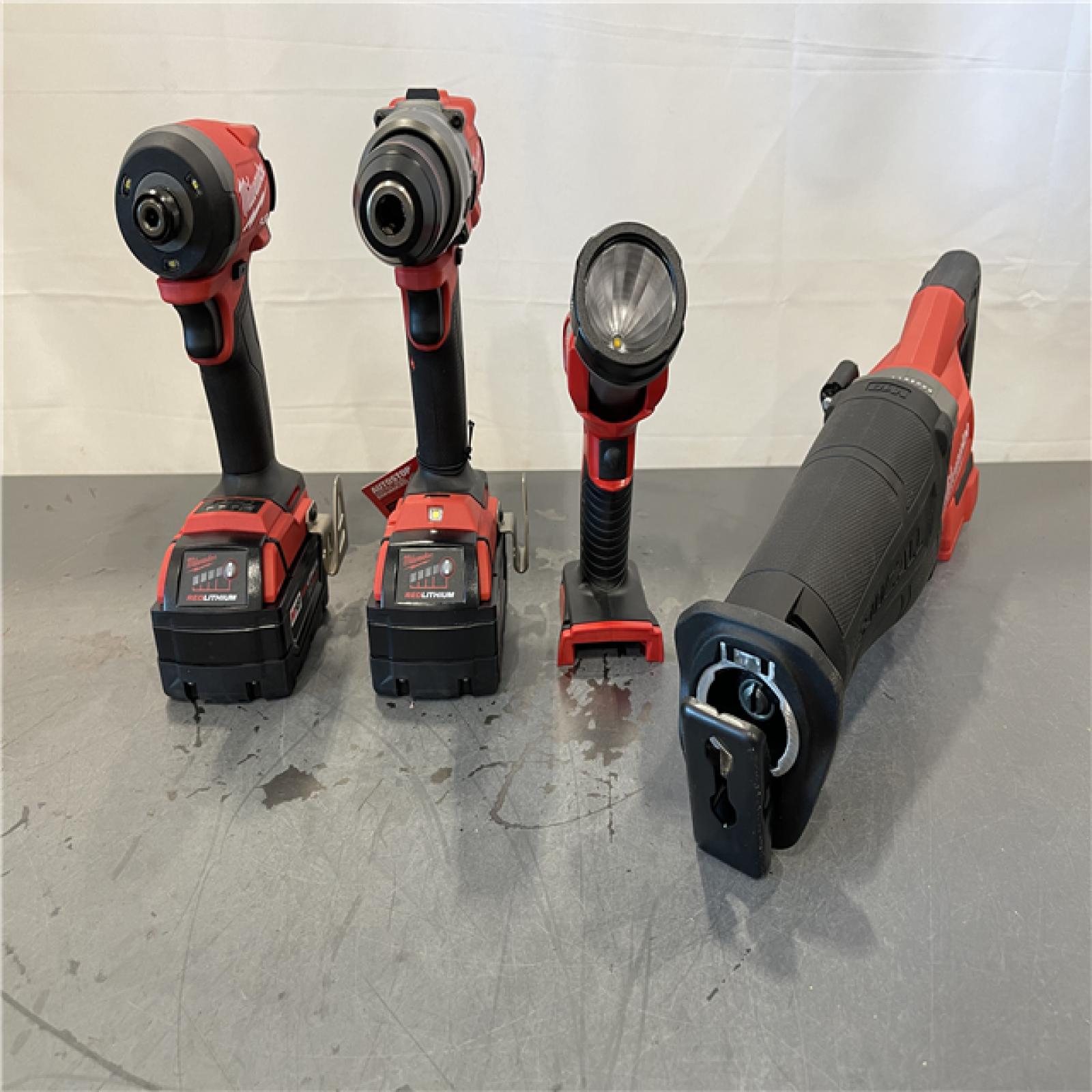 AS-IS - Milwaukee M18 FUEL 18V Lithium-Ion Brushless Cordless 5 Tool Combo Kit