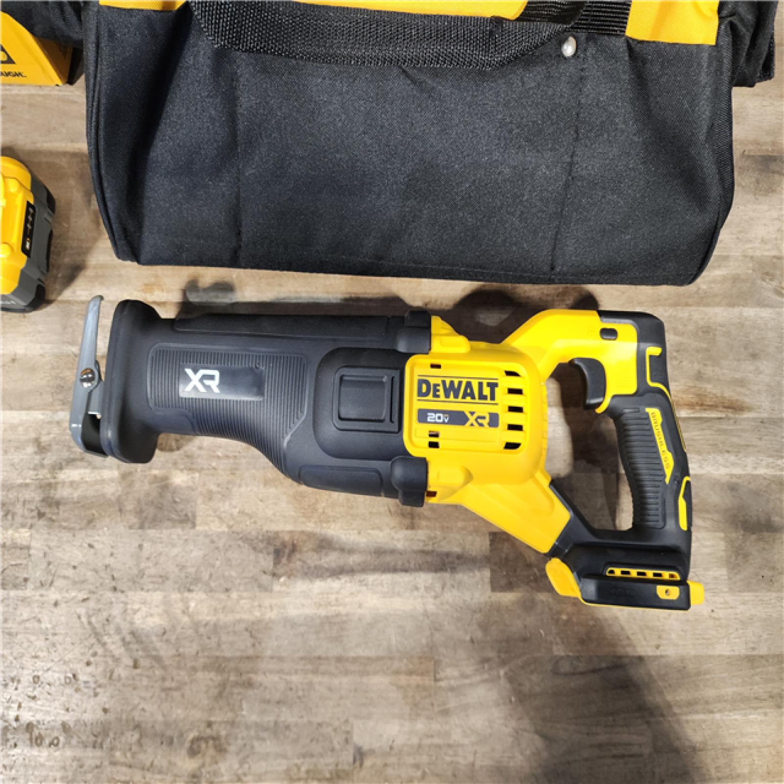 HOUSTON LOCATION - AS-IS DEWALT (APPEARS LIKE NEW) 20V XR Lithium-Ion Cordless Reciprocating Saw Kit with 8.0 Ah Battery and Charger
