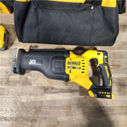 HOUSTON LOCATION - AS-IS DEWALT (APPEARS LIKE NEW) 20V XR Lithium-Ion Cordless Reciprocating Saw Kit with 8.0 Ah Battery and Charger