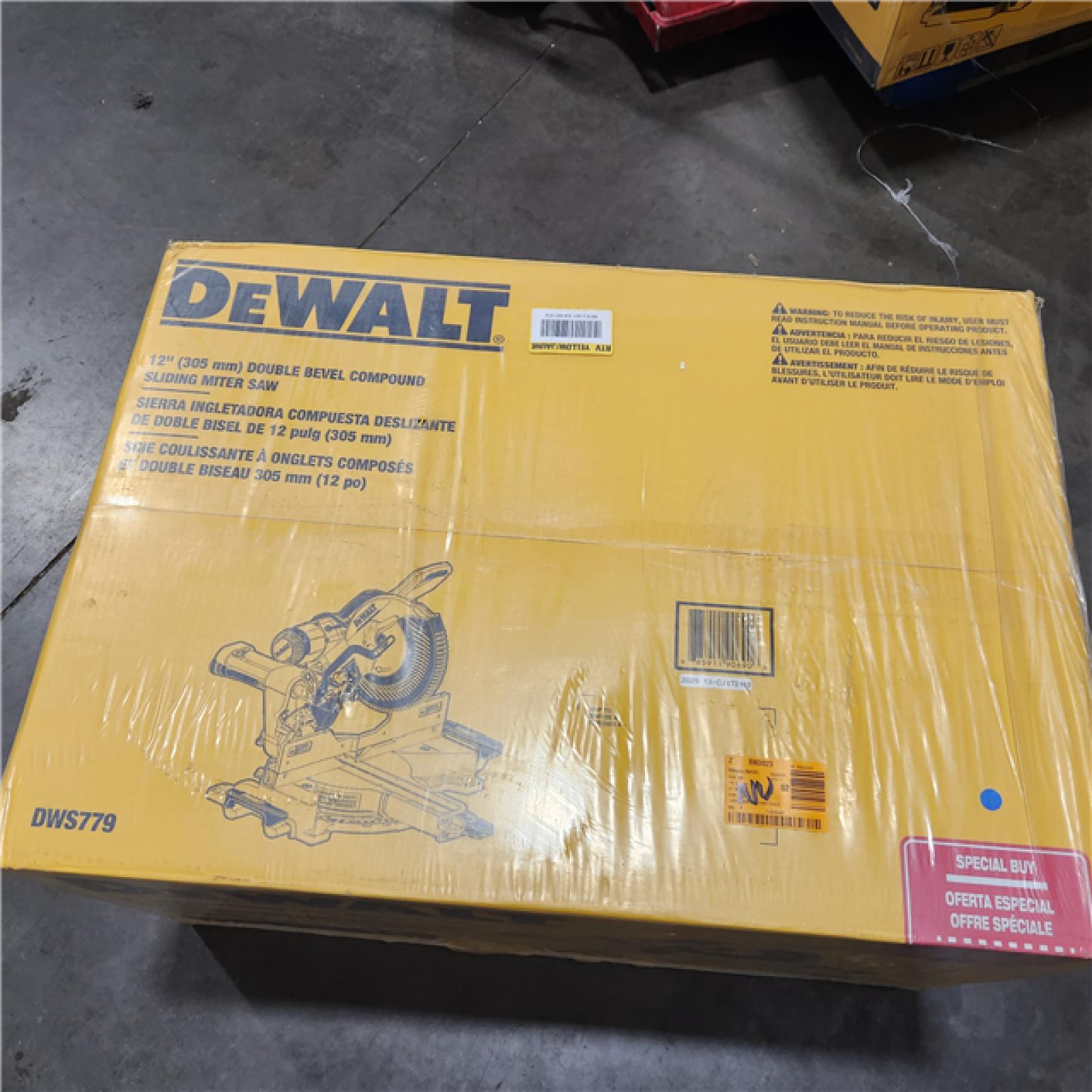 NEW- DeWalt 15 Amps 12 in. Corded Dual-Bevel Sliding Compound Miter Saw