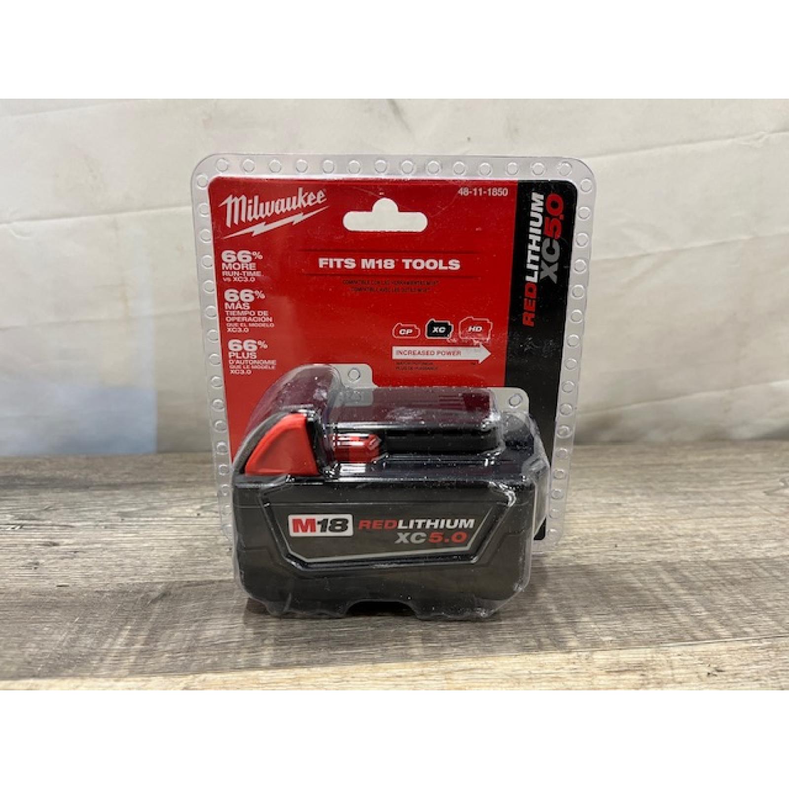 NEW - Milwaukee 18-Volt 5.0 Ah Lithium-Ion XC Extended Capacity Battery Pack