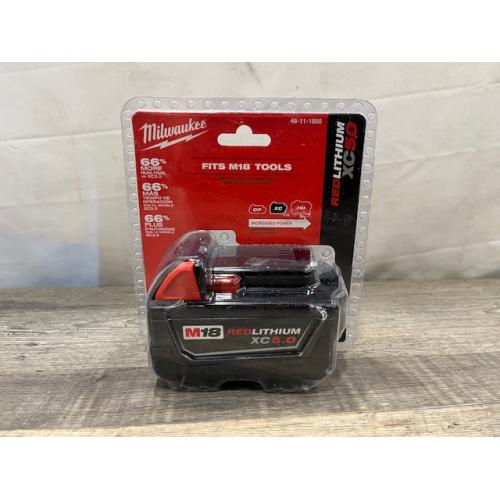 NEW - Milwaukee 18-Volt 5.0 Ah Lithium-Ion XC Extended Capacity Battery Pack