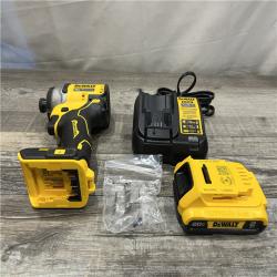 AS-IS DEWALT Atomic 20V Max Lithium-Ion Brushless Cordless Compact 1/4 in. Impact Driver Kit
