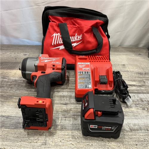 AS-IS Milwaukee FUEL 18V Lithium-Ion Brushless Cordless 1/2 in. Impact Wrench w/Friction Ring Kit