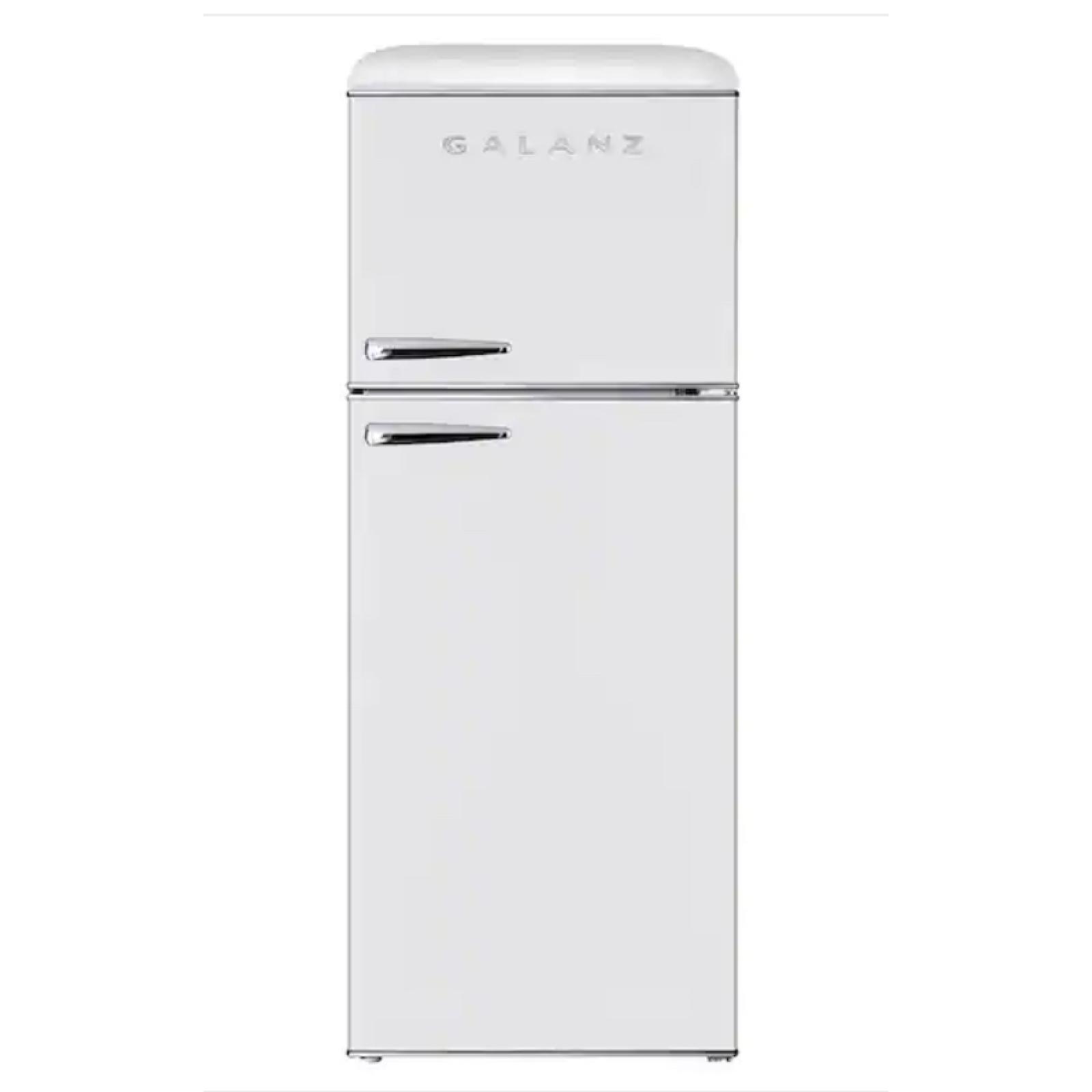 NEW! Galanz 10 cu. ft. Frost Free Top Freezer Refrigerator in Milkshake White, ENERGY STAR