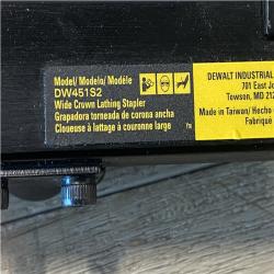 AS-IS DEWALT Corded Pneumatic 16-Gauge 1 in. Crown Lathing Stapler