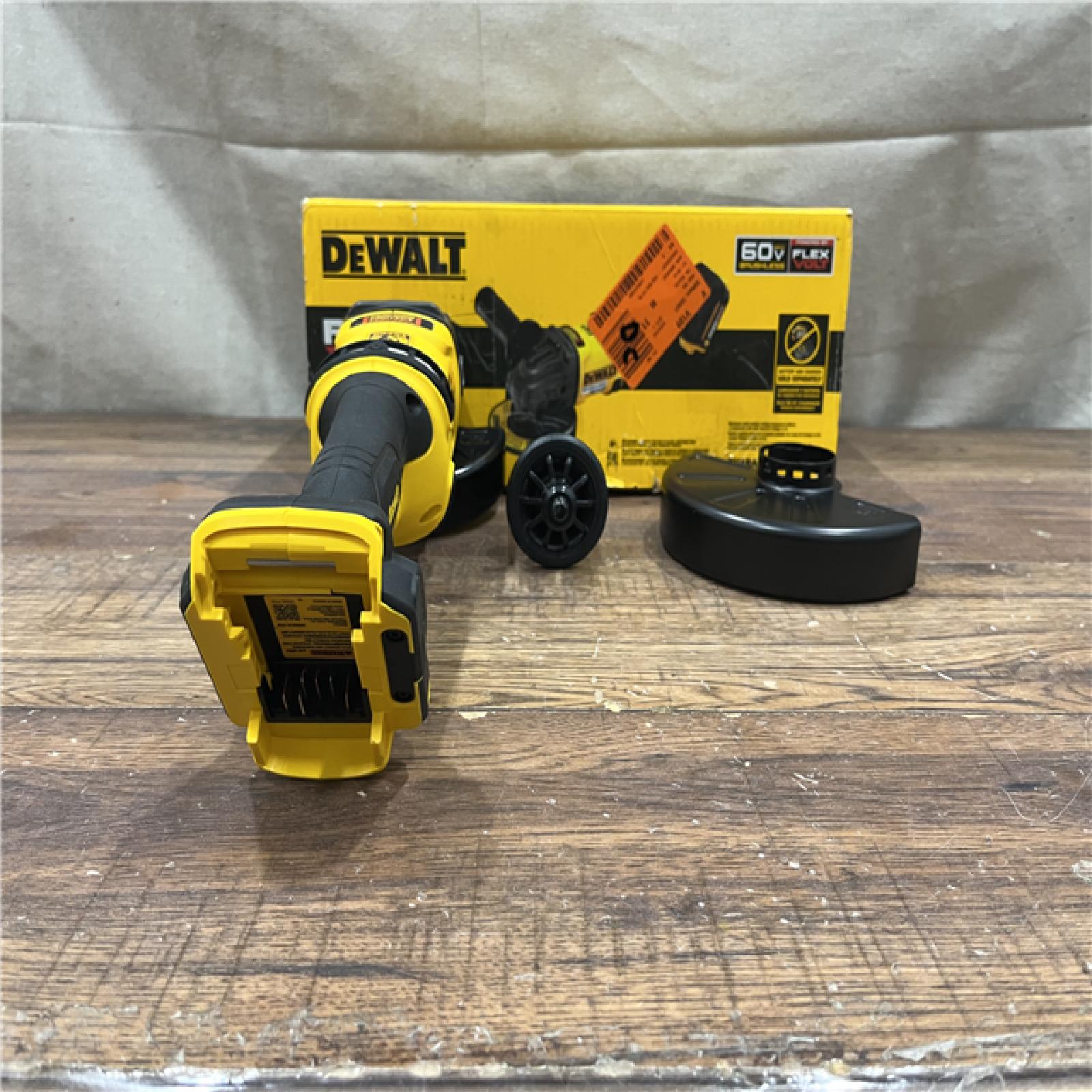 AS-IS DEWALT 60V MAX Cordless Brushless 4.5 in. to 6 in. Small Angle Grinder with Kickback Brake (Tool Only)