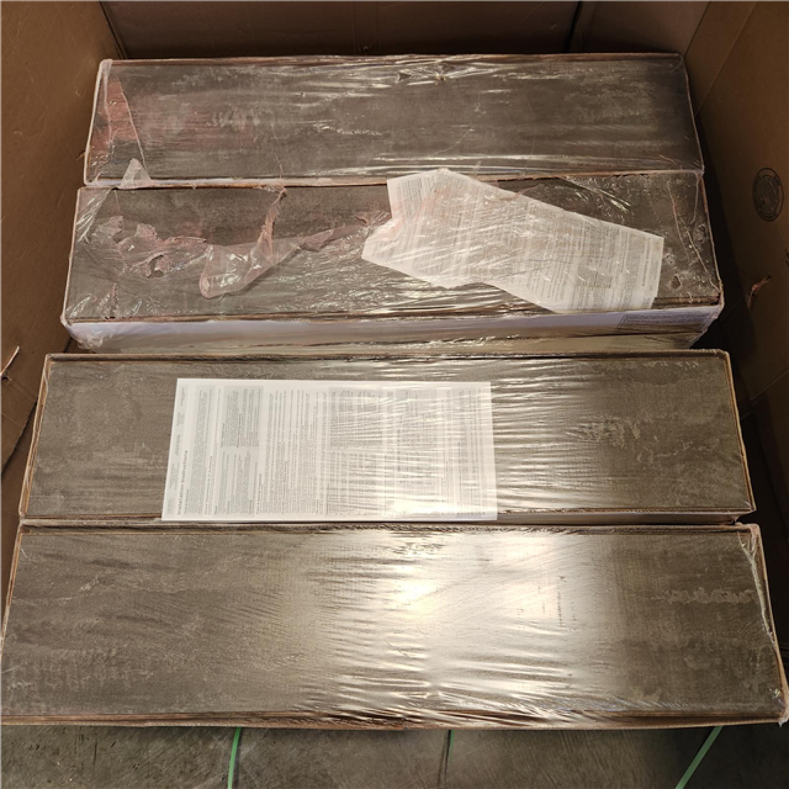 Phoenix AS-IS Home Decorators Collection Fieldstone Slate Gray 10 mm T x 8 in. W Waterproof Laminate Wood Flooring (465 sq. ft./25 Case)