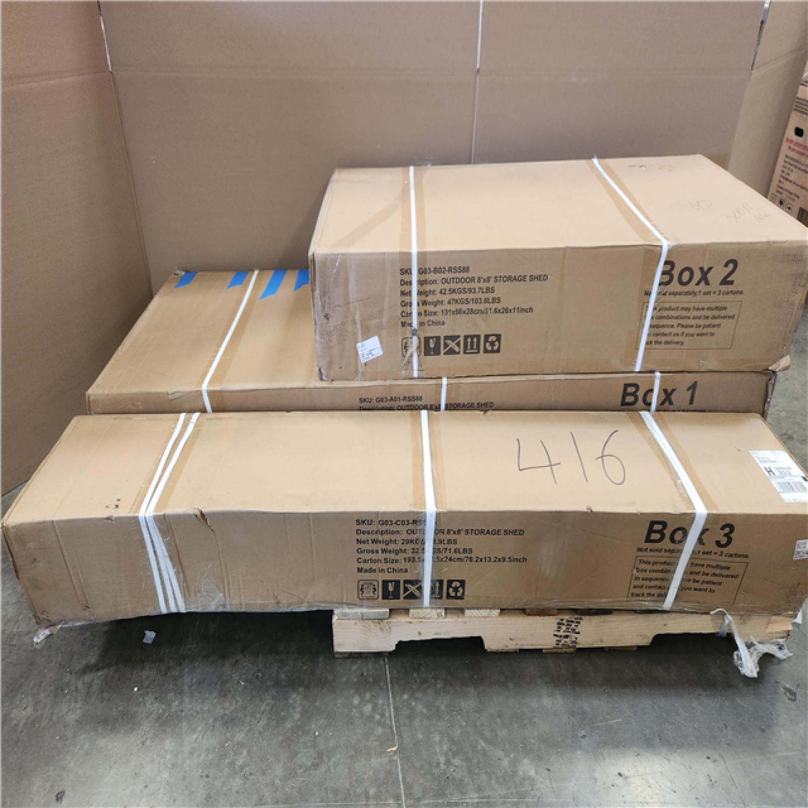 Phoenix NEW 8 ft. W x 8 ft. D Outdoor Storage Shed for Backyard Outdoor (48 sq. ft. )