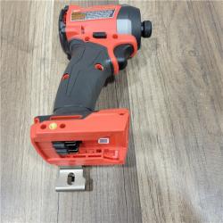 AS-IS Milwaukee 2953-20 18V Lithium-Ion Brushless Cordless 1/4   Hex Impact Driver Bare Tool  Red