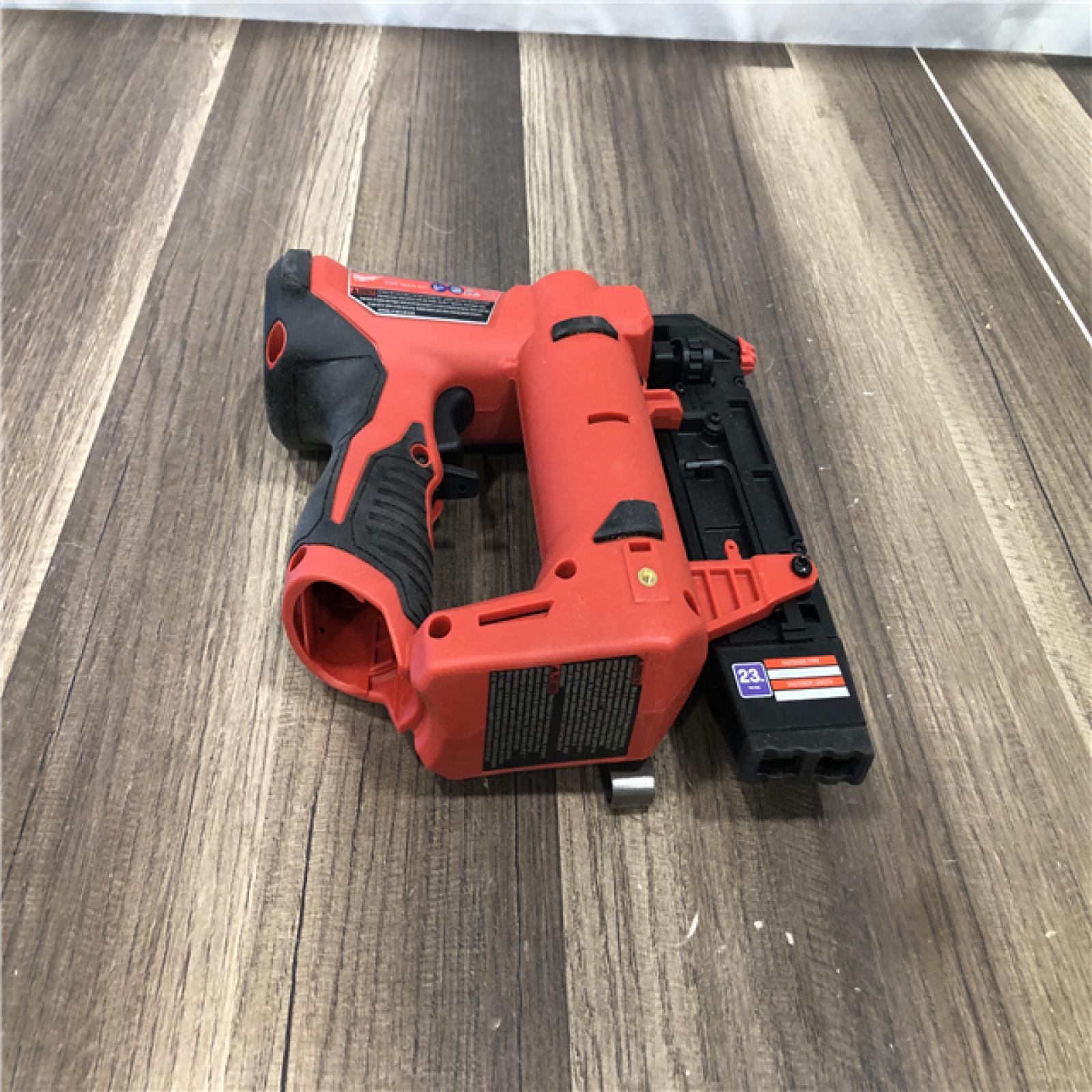 AS-IS Milwaukee 12-Volt 23-Gauge Lithium-Ion Cordless Pin Nailer (Tool-Only)