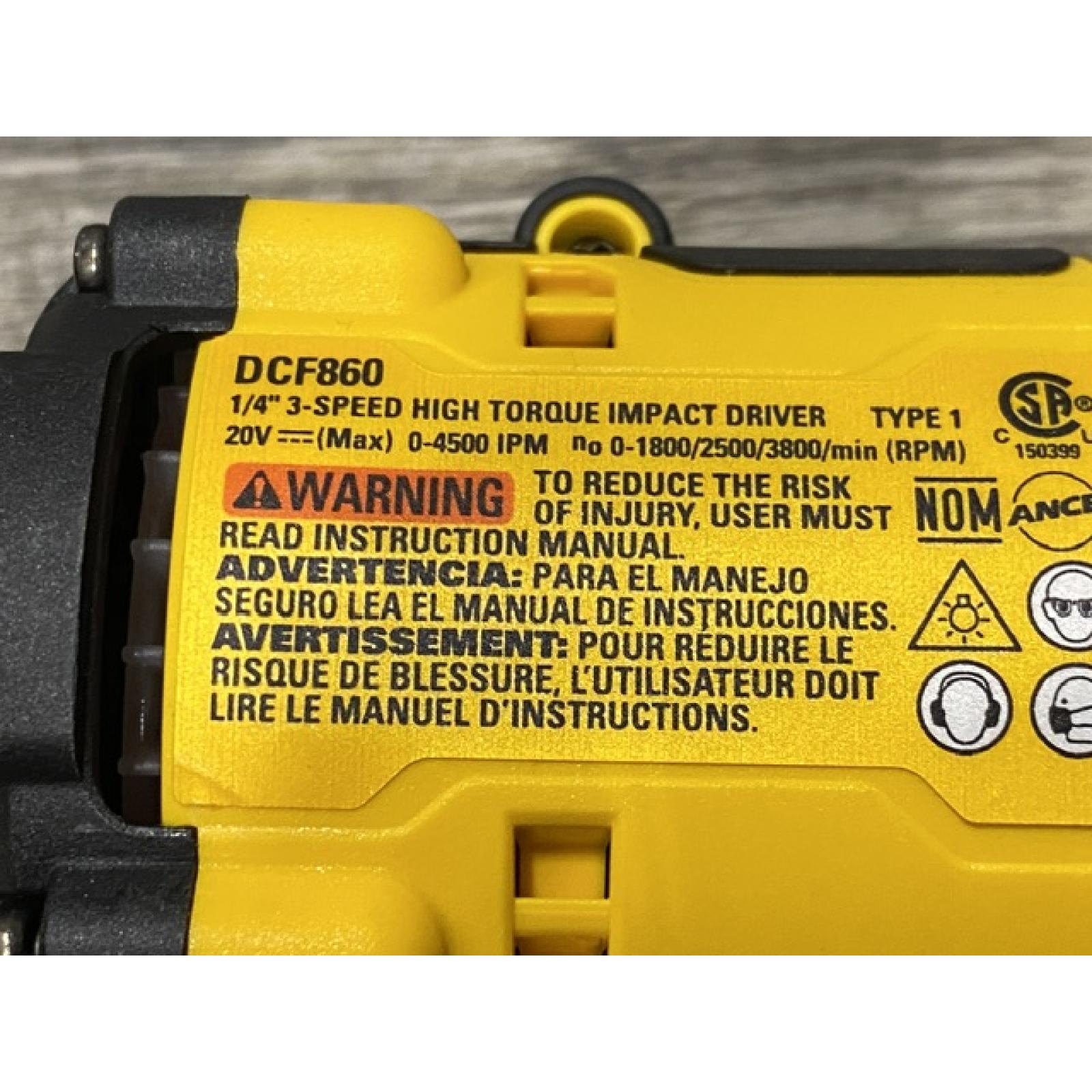 AS-IS DEWALT 20V MAX XR Cordless Impact Driver (Tool Only)