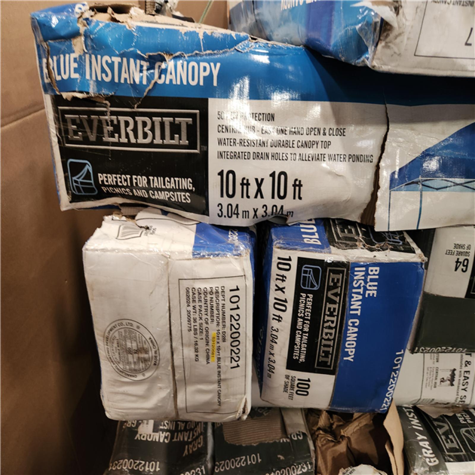 Phoenix AS-IS Mixed Everbilt Easy Instant Canopy Pallet (24-Total)
