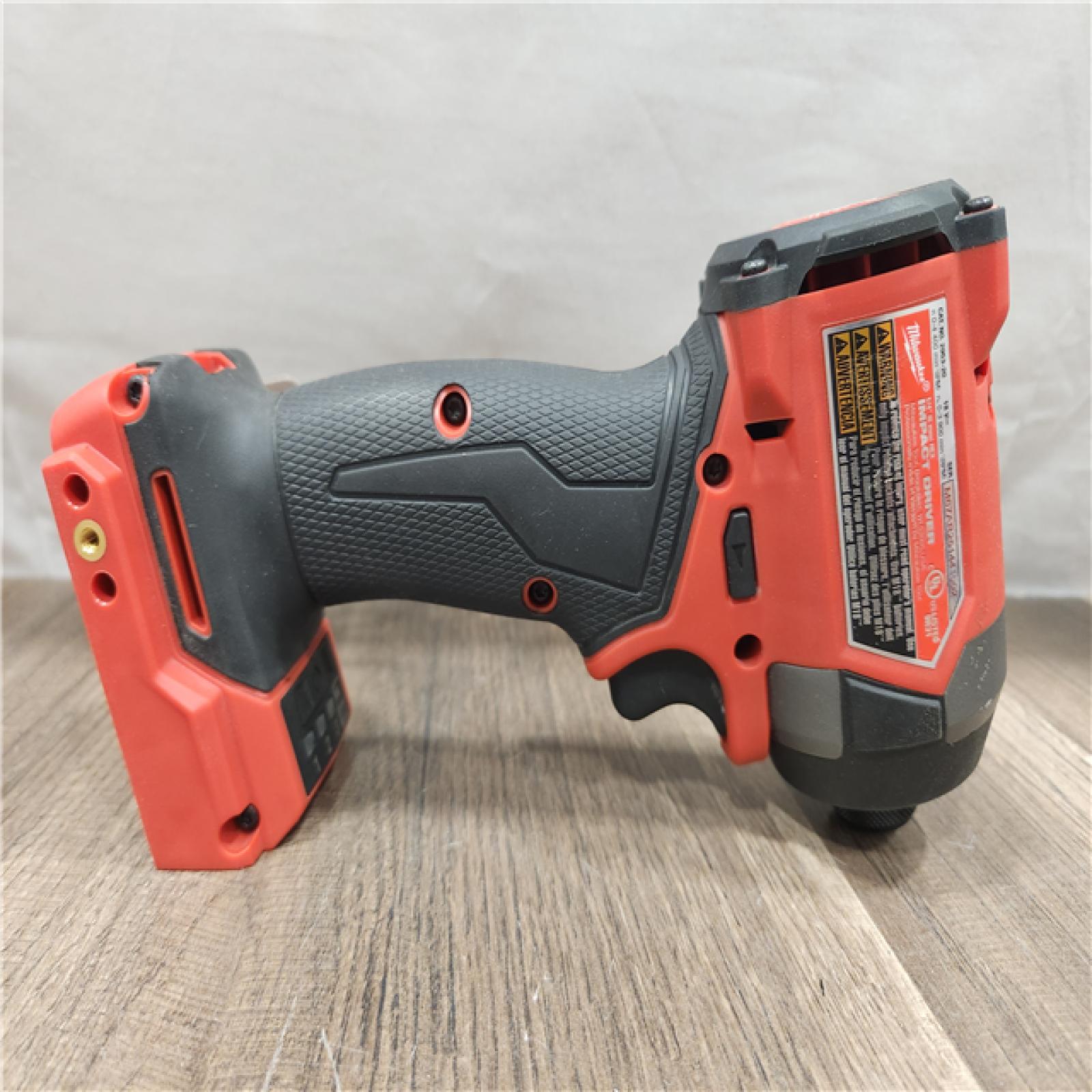 AS-IS- Milwaukee 18V Lithium-Ion Brushless Cordless 1/4 Hex Impact Driver (Tool-Only)