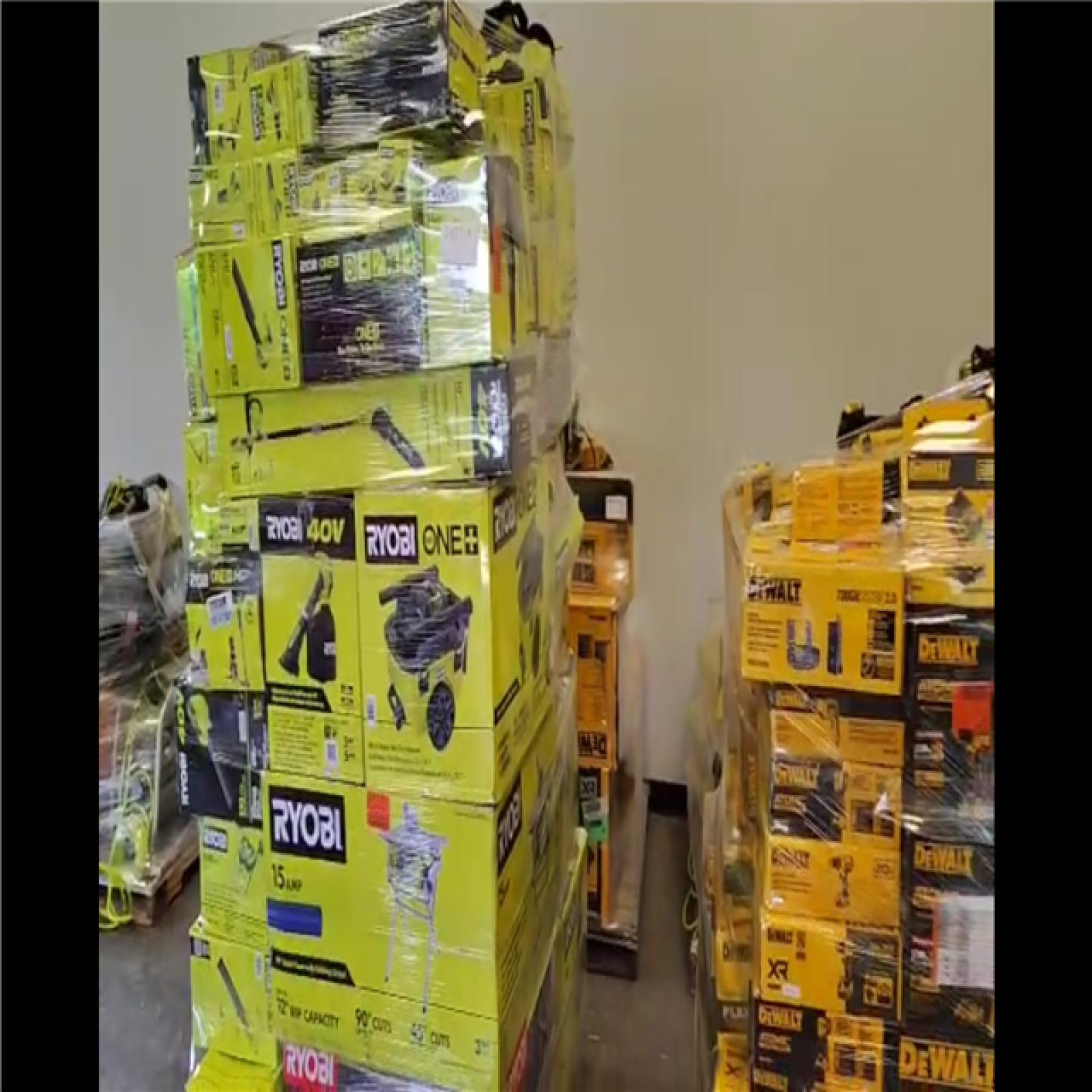 Pittston Location As-Is Power Tools Partial Truckload (10 Pallets) 3435-B