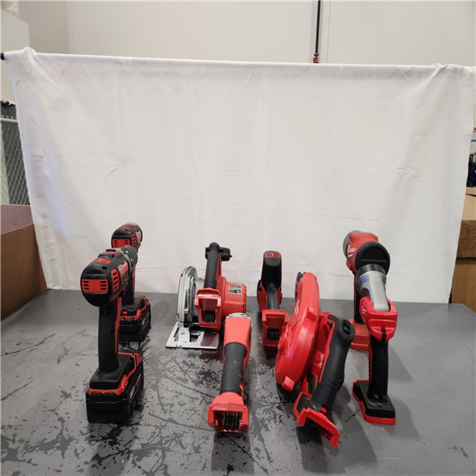 AS-IS- Milwaukee 18-Volt Lithium-Ion Cordless (9-Tool) Combo Kit