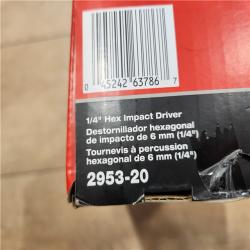 NEW- Milwaukee FUEL 18V Lithium-Ion Brushless Cordless 1/4 in. Hex Impact Driver (Tool-Only)