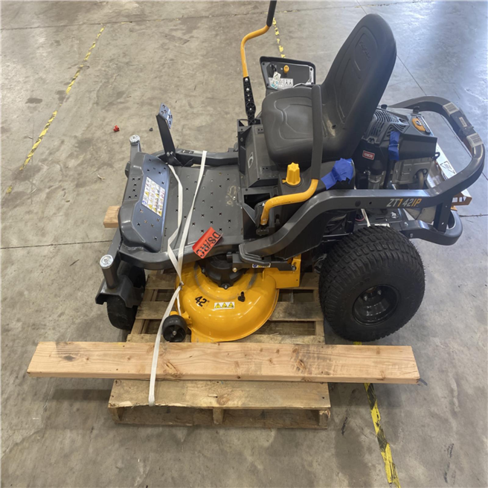 Houston Location - AS-IS Outdoor Power Equipment CUB CADET ZT1 42IP SIT DOWN MOWER