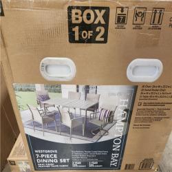 Phoenix LIKE NEW Hampton Bay Westgrove 7-Peice Metal Sling Outdoor Dining Set