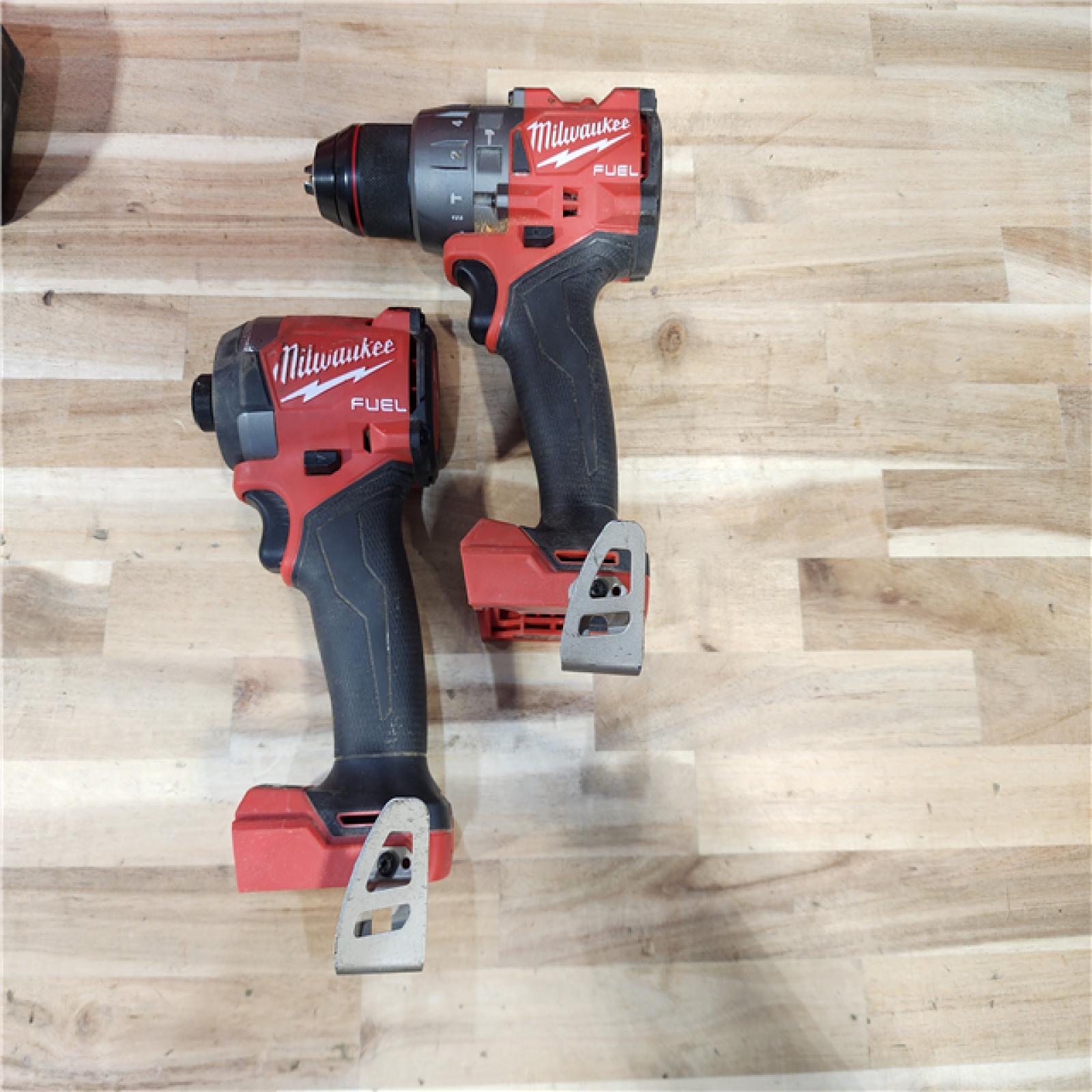 HOUSTON LOCATION - AS-IS Milwaukee  FUEL 18V Lithium-Ion Brushless Cordless Hammer Drill and Impact Driver Combo Kit