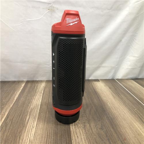 AS-IS Milwaukee 12-Volt Lithium-Ion Cordless Bluetooth Jobsite Speaker with PACKOUT Compatibility