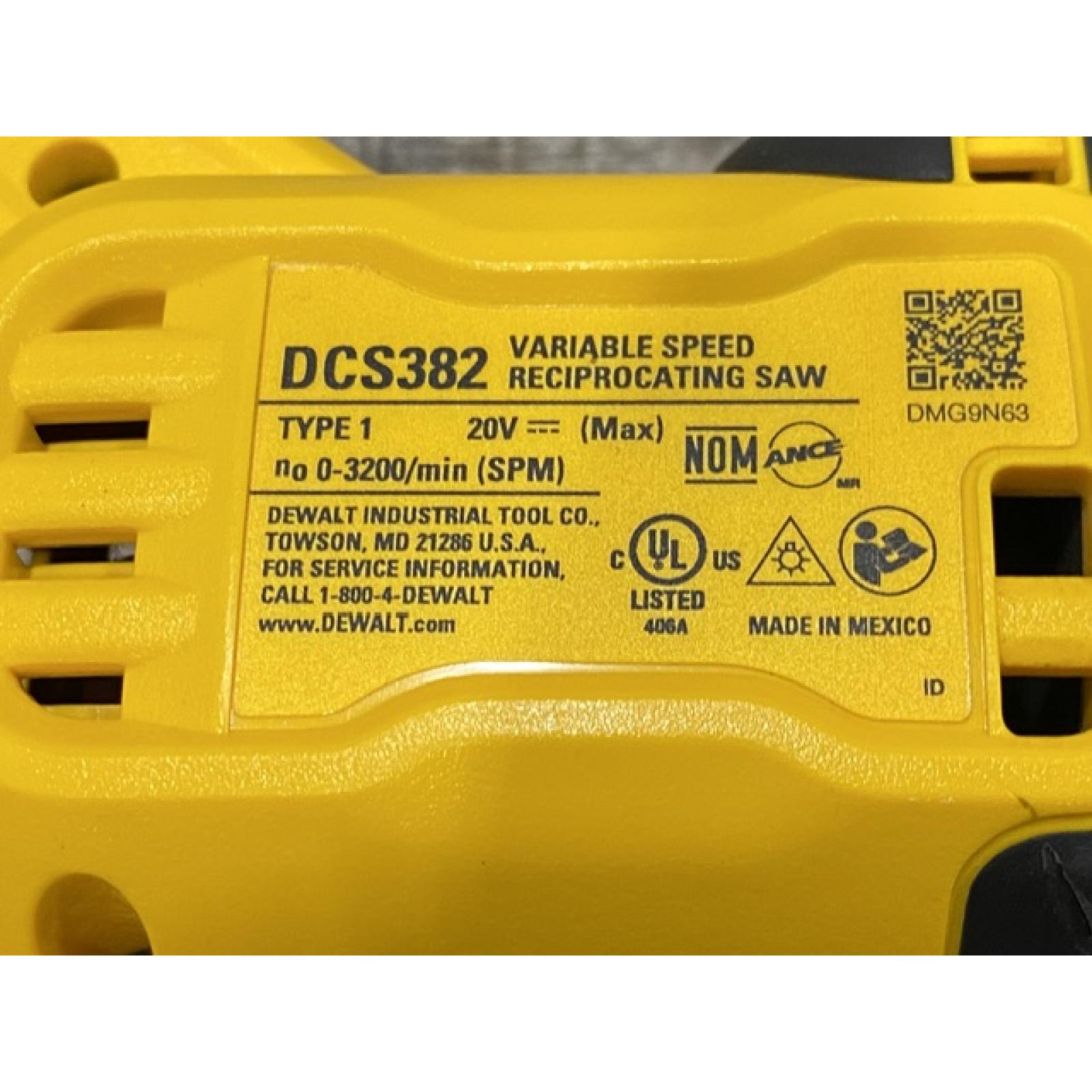 AS-IS DEWALT 20V MAX Cordless Brushless Reciprocating Saw (Tool Only)