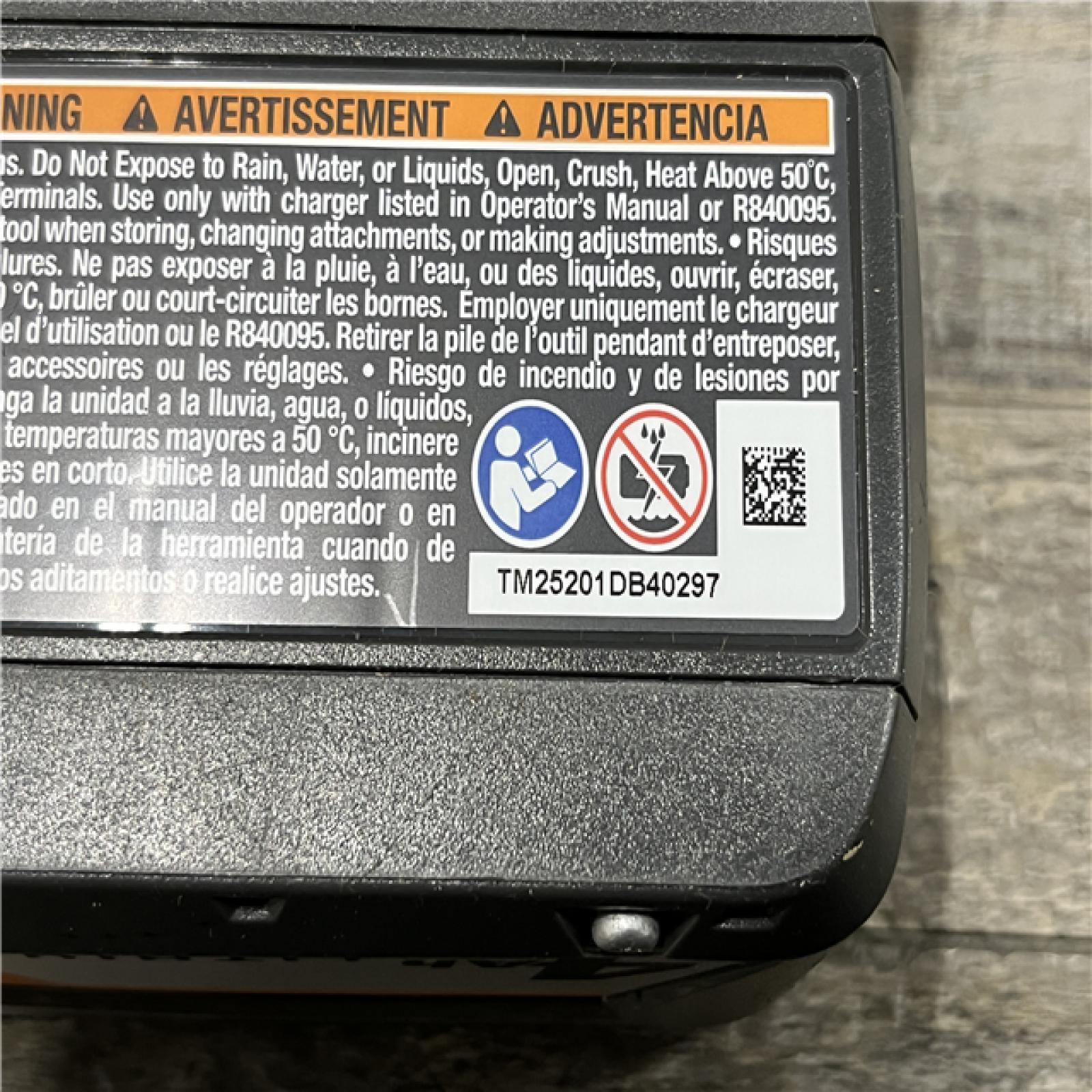 AS-IS RIDGID 18V Lithium-Ion (2) 4.0 Ah Battery Starter Kit