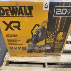 NEW -DEWALT 20-Volt MAX XR Cordless 10 in. Dual Bevel Fixed Miter Saw (Tool Only)