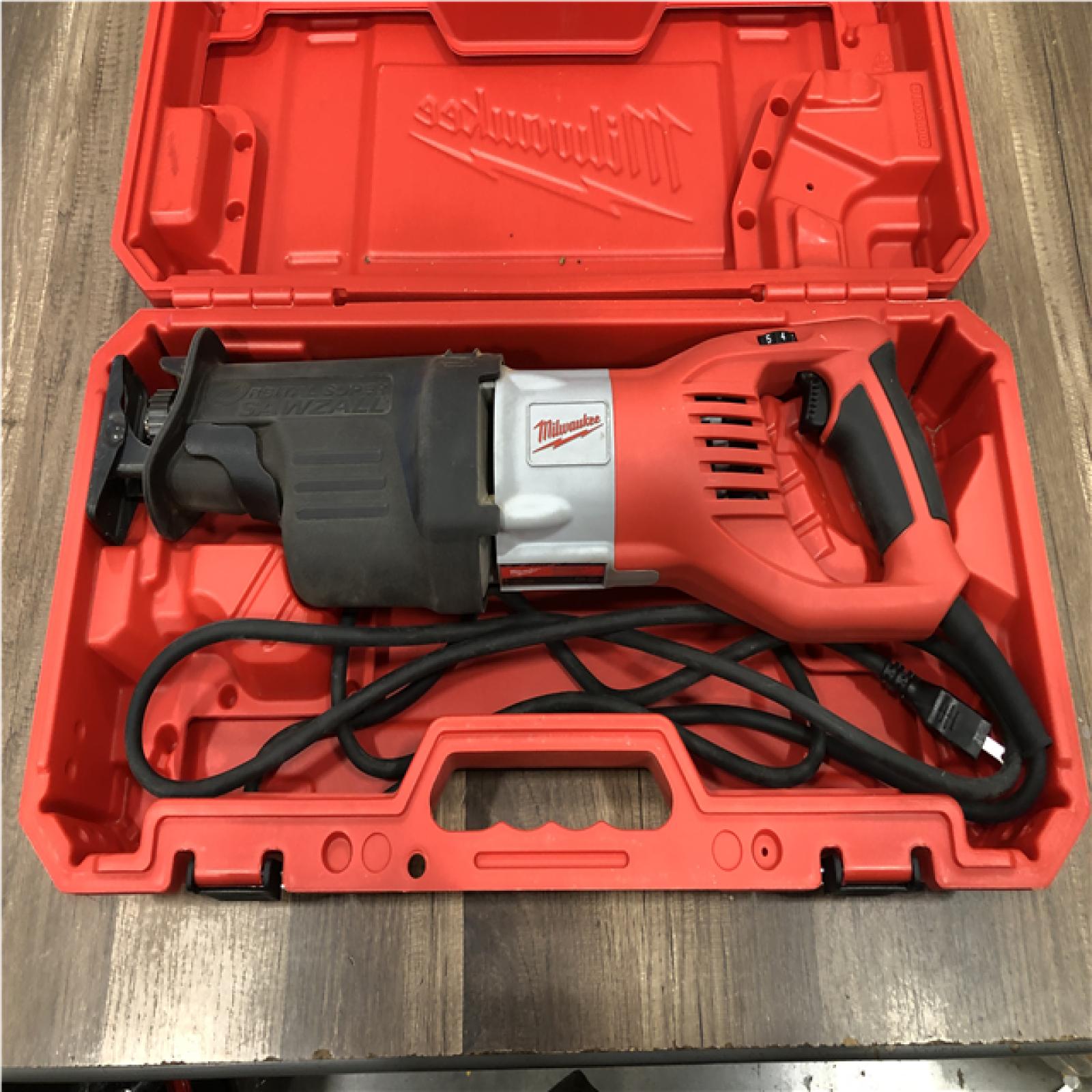 AS-IS Milwaukee 6538-21 15.0 Amp Super Sawzall Reciprocating Saw with Carrying Case