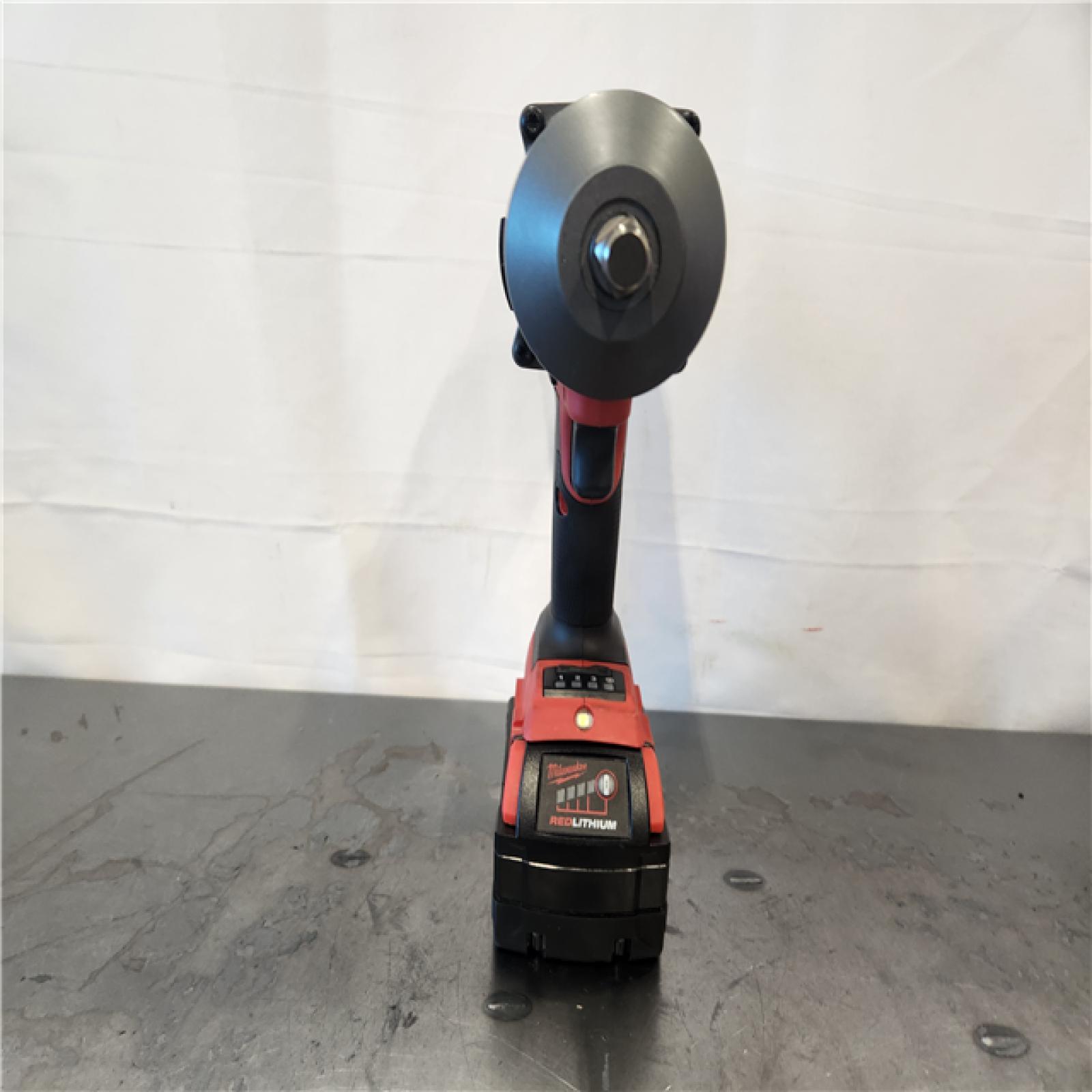 AS-IS- Milwaukee FUEL 18V Lithium-Ion Brushless Cordless 1/2 in. Impact Wrench w/Friction Ring Kit