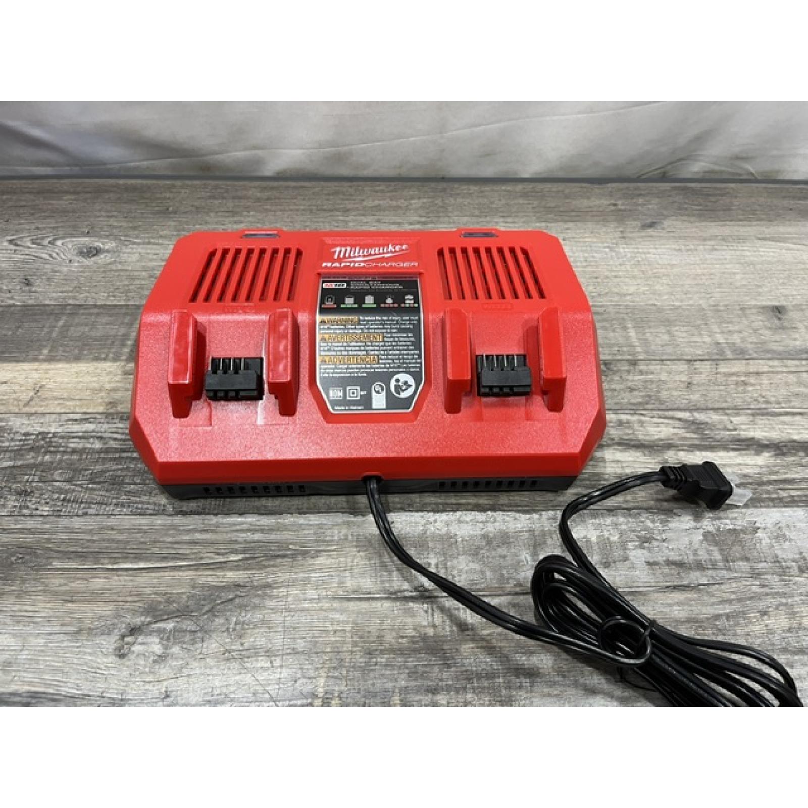 AS-IS Milwaukee 18-Volt Lithium-Ion Dual Bay Rapid Battery Charger