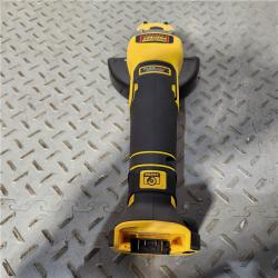 HOUSTON Location-AS-IS-DEWALT DCG416B 20V MAX Lithium-Ion Brushless Cordless 4-1/2 - 5  Paddle Switch Angle Grinder with Flexvolt Advantage (Tool Only) APPEARS IN NEW! Condition