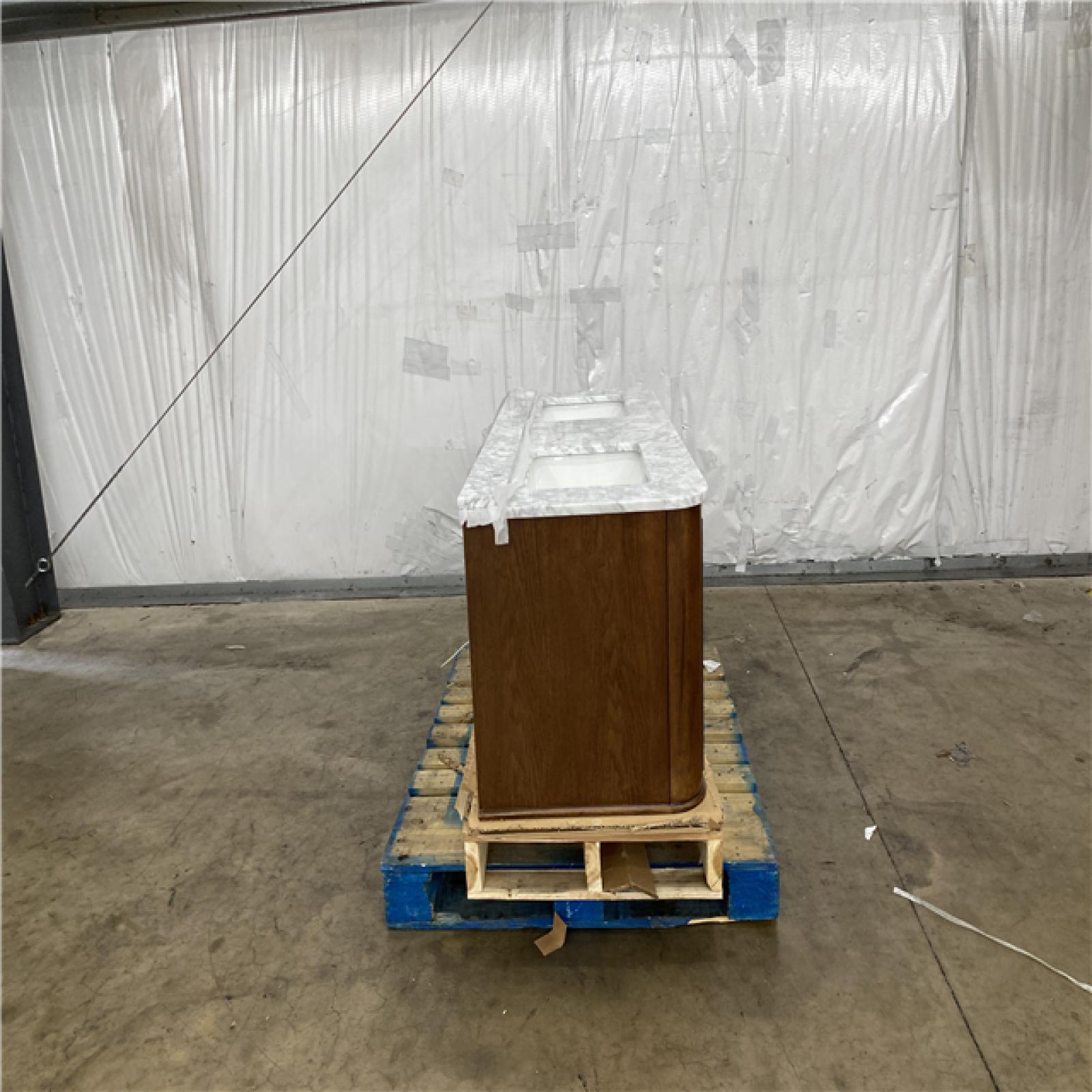 Houston Location AS IS - Collette 60 IN Free Standing Mounted Vanity