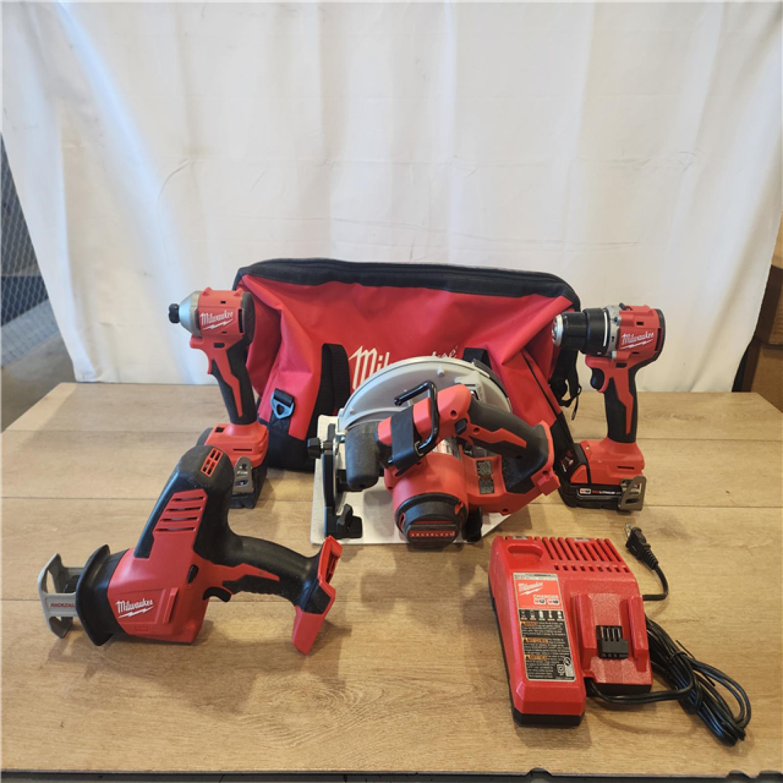 AS-IS- Milwaukee M18 4-Tool Combo Kit
