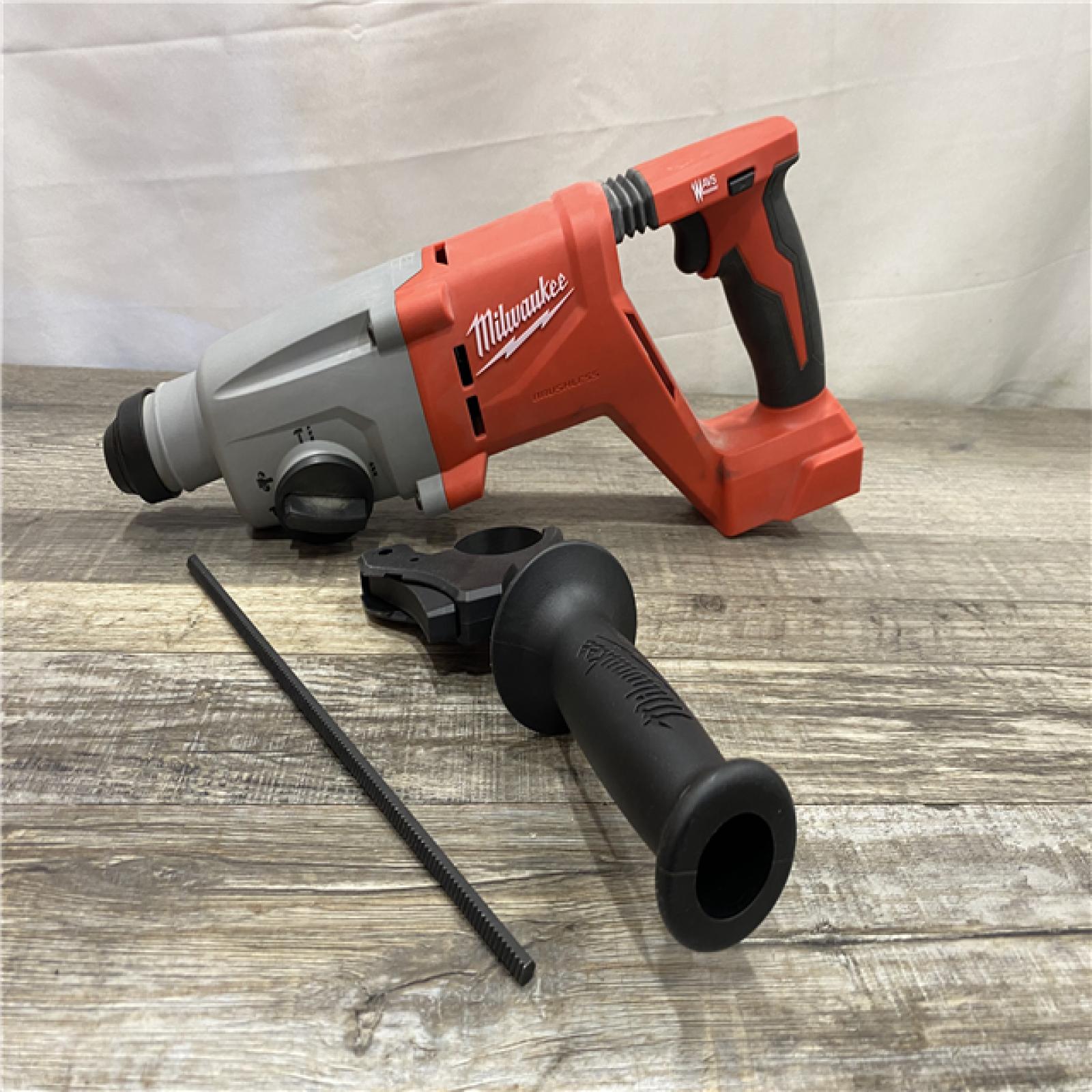 AS-IS Milwaukee 18V Lithium-Ion Brushless Cordless 1 in. SDS-Plus D-Handle Rotary Hammer (Tool-Only)