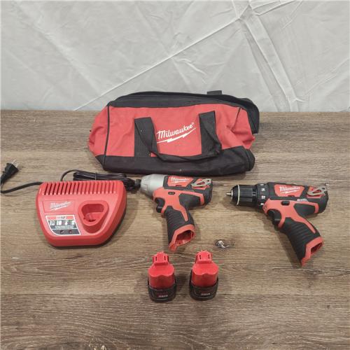 AS-IS Milwaukee 2497-22 M12 Hammer Drill and Impact Combo