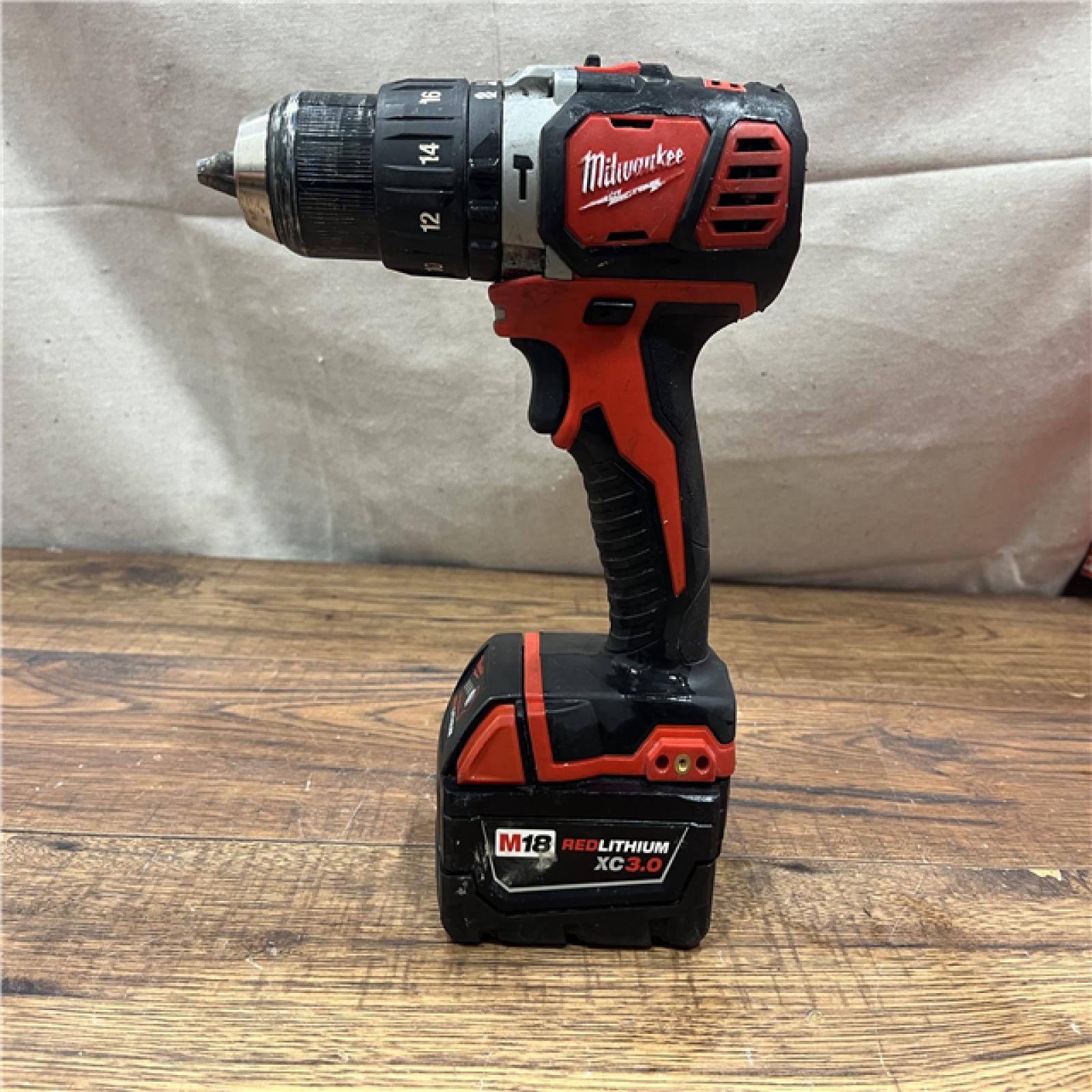 AS-IS MILWAUKEE M18 FUEL 18V Lithium-Ion Brushless Cordless Hammer Drill and Impact Driver Combo Kit (2-Tool) with 2 Batteries