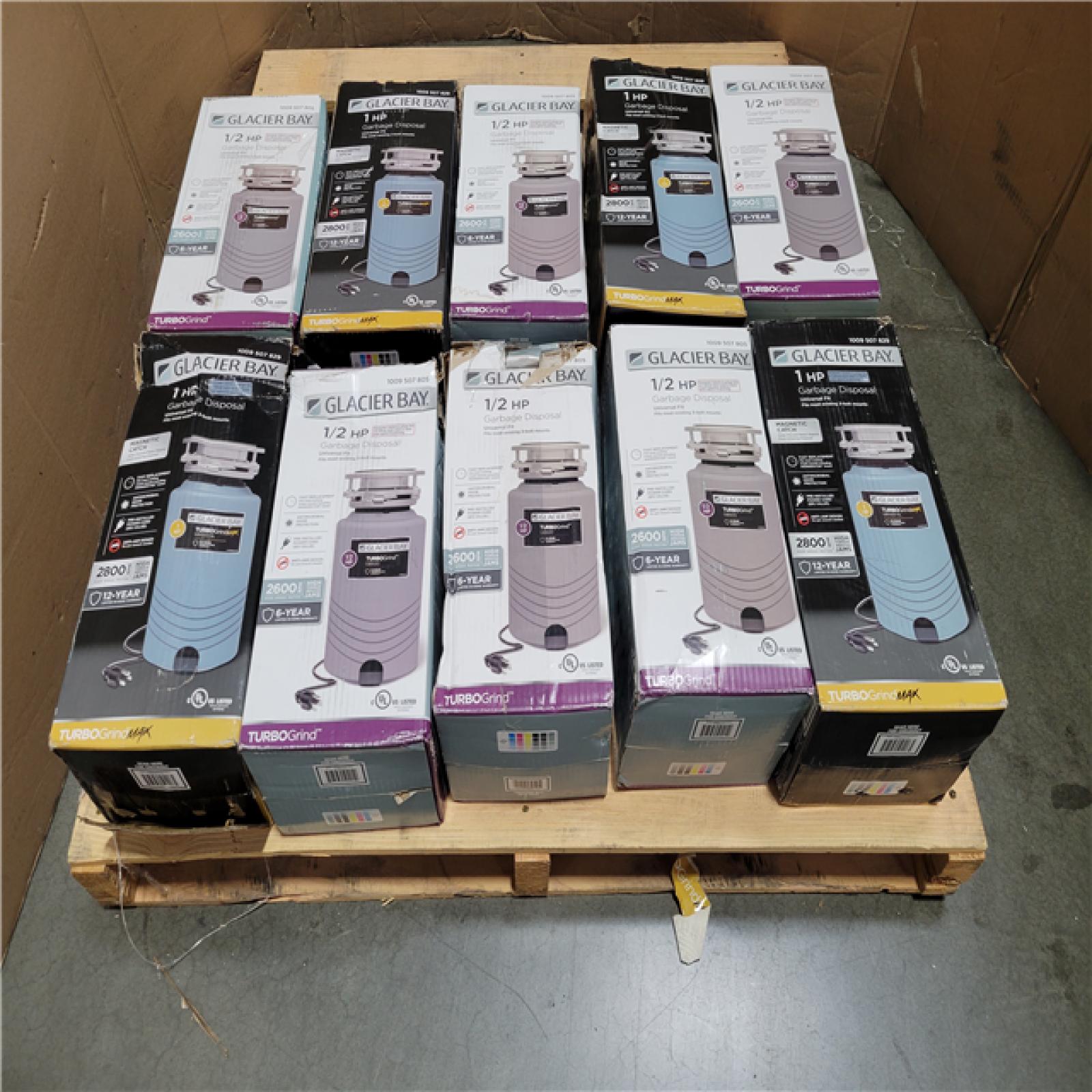 California NEW Glacier Bay Garbage Disosal (10 pieces)