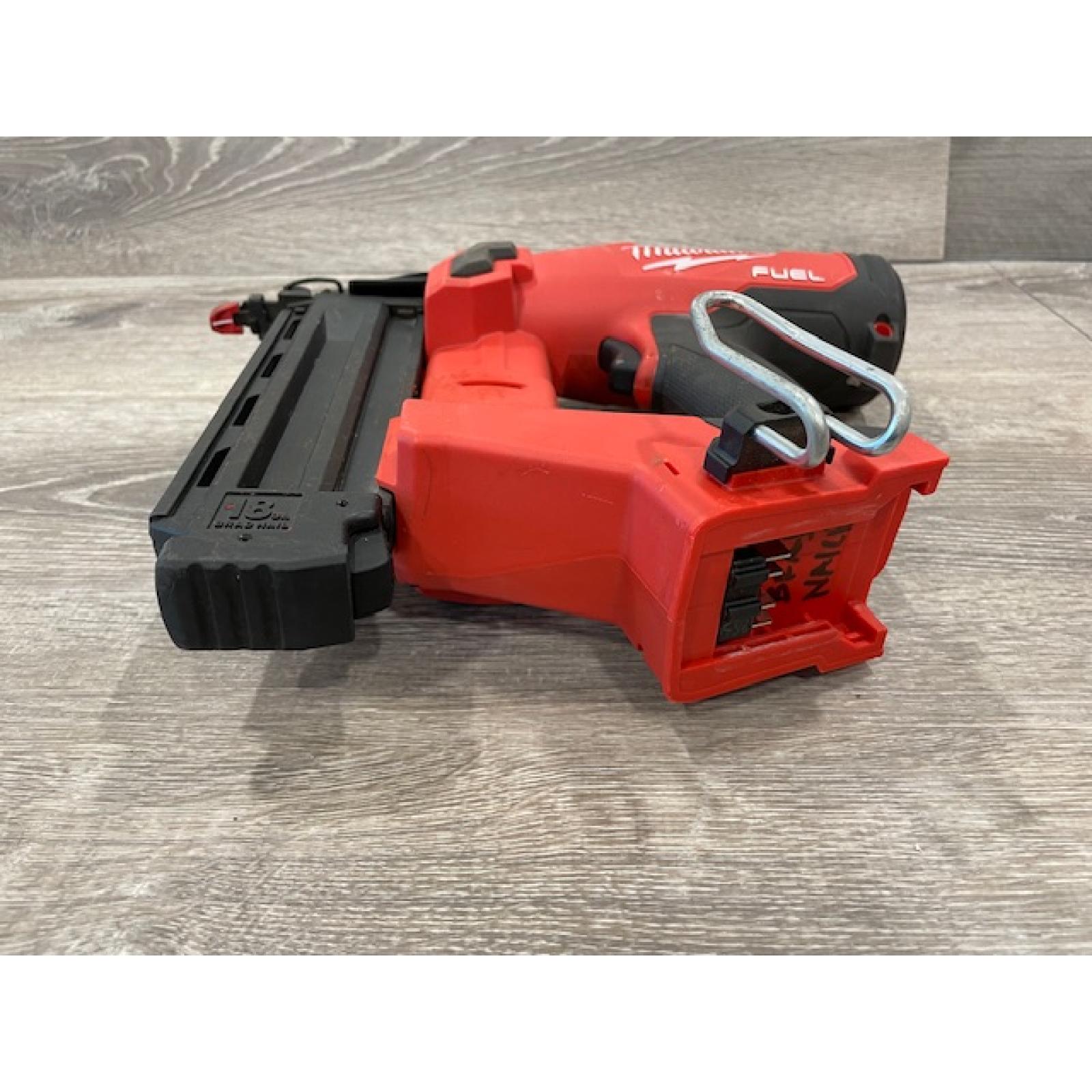 AS-IS Milwaukee FUEL 18-Volt Lithium-Ion Brushless Cordless Gen II 18-Gauge Brad Nailer (Tool-Only)