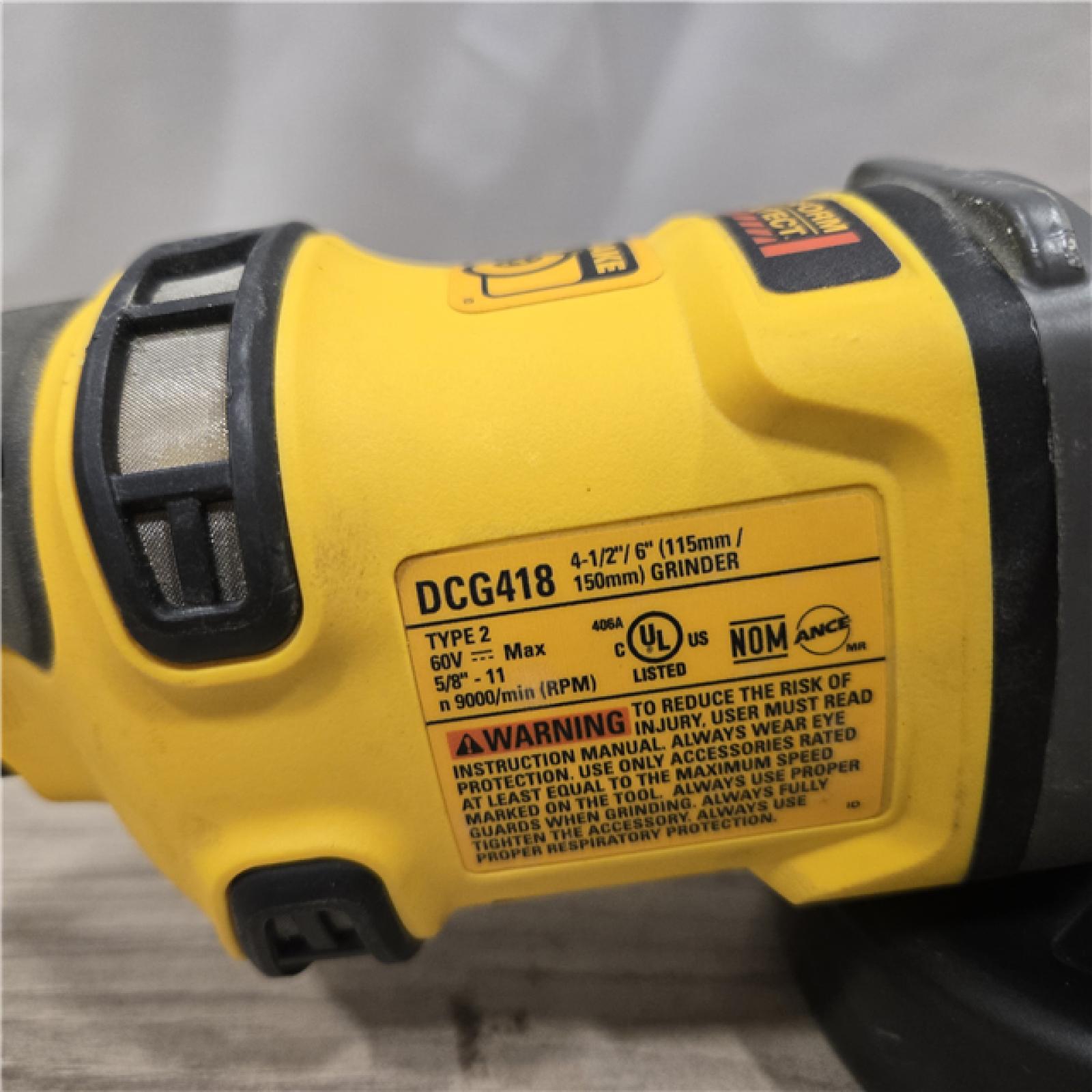 AS-IS DEWALT 60V MAX Cordless 4.5 in. to 6 in. Small Angle Grinder (Tool Only)