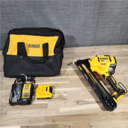 HOUSTON LOCATION - AS-IS DeWalt 20V MAX XR 15 Ga. Cordless 34 Deg Nailer Kit (Battery & Charger) 20 V