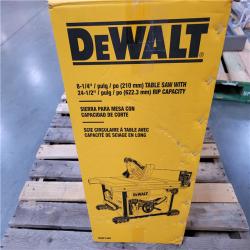 CALIFORNIA AS-IS DEWALT 8-1/4 /PULG/PO (210mm) TABLE SAW WITH 24-1/2 /PULG/PO (622.3mm) RIP CAPACITY