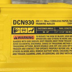 AS-IS DEWALT 20V 30 Degree Cordless Framing Nailer (Tool-Only)